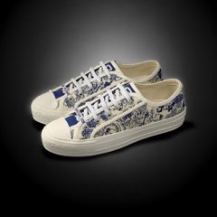 Giày Thể Thao Nam Nữ Di.or Walk Embroider Cotton Canvas B56 Họa Tiết Hổ,Giày SNEAKER Vải Cotton Thêu Hình Đầu Hổ Cá Tính