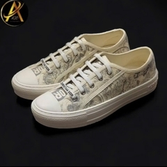 Giày Thể Thao Nam Nữ Di.or Walk Embroider Cotton Canvas B56 Họa Tiết Hổ,Giày SNEAKER Vải Cotton Thêu Hình Đầu Hổ Cá Tính