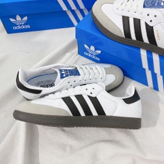 [AIO sneaker]  Giày_Adidas Samba Trắng,Giày Samba ADS Nam Nữ Trắng Sọc Đen Cá Tính Mẫu Basic Đi Êm Chân Full Box Bill