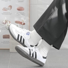 [AIO sneaker]  Giày_Adidas Samba Trắng,Giày Samba ADS Nam Nữ Trắng Sọc Đen Cá Tính Mẫu Basic Đi Êm Chân Full Box Bill