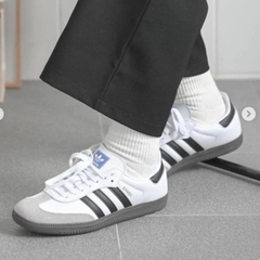 [AIO sneaker]  Giày_Adidas Samba Trắng,Giày Samba ADS Nam Nữ Trắng Sọc Đen Cá Tính Mẫu Basic Đi Êm Chân Full Box Bill