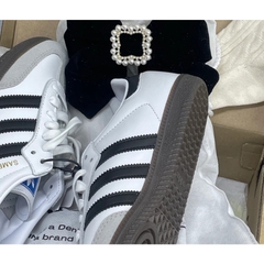 [AIO sneaker]  Giày_Adidas Samba Trắng,Giày Samba ADS Nam Nữ Trắng Sọc Đen Cá Tính Mẫu Basic Đi Êm Chân Full Box Bill
