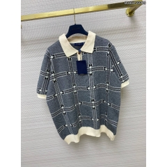 Áo polo LV chất len dệt tay ngắn LV chất len mềm mại cao cấp hàng Quảng Châu loại 1 (bao kiểm hàng)