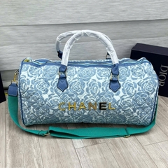 TÚI DU LỊCH XANH , TÚI TRỐNG CHANEL,Túi xách VẢI du lịch đeo chéo nam nữ cao cấp túi trống size lớn thời trang thể thao