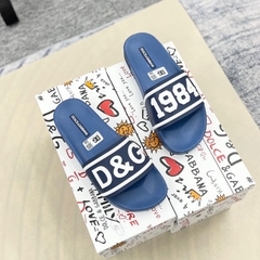 Dép D.G xanh dương Full hộp hàng loại 1 siêu đẹp phong cách mới, dép D.G quai ngang nam chất nhất 2025.