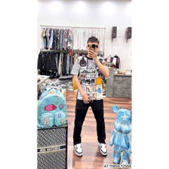 Áo Phông thun Unisex LV Họa Tiết Monogram Cao Cấp, In Nhiệt Siêu Bền Đẹp - Áo Thun Hè nam Nữ Giá Rẻ Hot 2025