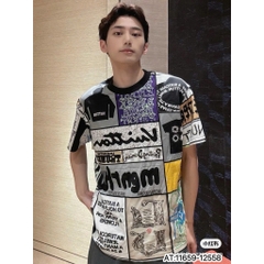 Áo Phông thun Unisex LV Họa Tiết Monogram Cao Cấp, In Nhiệt Siêu Bền Đẹp - Áo Thun Hè nam Nữ Giá Rẻ Hot 2025