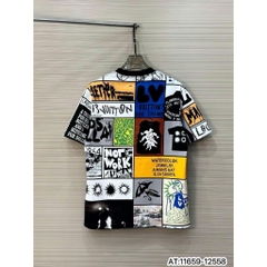 Áo Phông thun Unisex LV Họa Tiết Monogram Cao Cấp, In Nhiệt Siêu Bền Đẹp - Áo Thun Hè nam Nữ Giá Rẻ Hot 2025