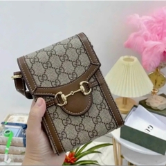 Túi xách boy phố AN THUYÊN đựng điện thoại hàng quảng châu dây da đeo chéo size 12 x 18 cm