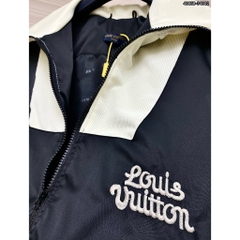 Áo Khoác Hoodie Lv Khóa Zip Phối LOGO Thêu Áo Chất Nỉ Cao Cấp - Áo Khoác Nam Nữ Hot Trend Boy Phố Hàn Quốc