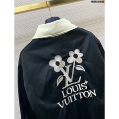 Áo Khoác Hoodie Lv Khóa Zip Phối LOGO Thêu Áo Chất Nỉ Cao Cấp - Áo Khoác Nam Nữ Hot Trend Boy Phố Hàn Quốc