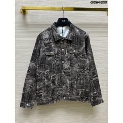 Áo Khoác Bò D S Q 2 vá hàng đẹp cho boy cháy phố, mẫu hottrend phong cách hàn quốc phối họa tiết cực đẹp new