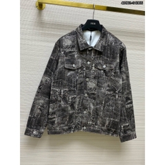 Áo Khoác Bò D S Q 2 vá hàng đẹp cho boy cháy phố, mẫu hottrend phong cách hàn quốc phối họa tiết cực đẹp new