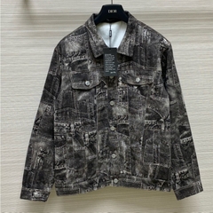 Áo Khoác Bò D S Q 2 vá hàng đẹp cho boy cháy phố, mẫu hottrend phong cách hàn quốc phối họa tiết cực đẹp new