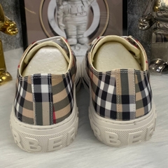Giày BBR siêu phẩm Full Box - Giày BBR nam full Box Cao Cấp,Giày Sport sneaker giới tính BBR, Giày BBR vải sọc kẻ be