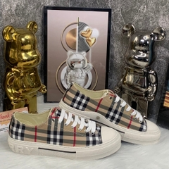 Giày BBR siêu phẩm Full Box - Giày BBR nam full Box Cao Cấp,Giày Sport sneaker giới tính BBR, Giày BBR vải sọc kẻ be