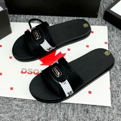 Dép BBR quai DA tag LOGO kim loại Sắc Nét Đã Được Khâu Quai Dép Chắc Chắn, Đế Cao Su Êm Mềm Full box,Dép BBR Nam Nữ