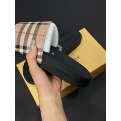 Dép bbr nam cao cấp full box bill, dép nam kẻ sọc quai ngang màu vàng đế đen in chữ bbr Cao cấp 2025