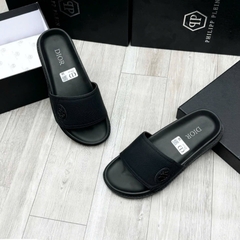 Dép Nam Quai khâu Dio tag logo , Siêu Bền Chắc Quai Da Mác Kim Loại Bền Đẹp Full size 37 đến 43