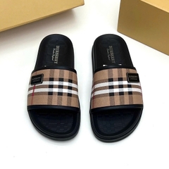 Dép Lê Nam BBR Khâu Đế Hoạ Tiết Tag Mac Logo Bắp bơ ri - Dép Quai Ngang Bbr Đế Cao Đúc Dập Nổi Chữ Cực Đẹp