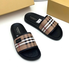 Dép Lê Nam BBR Khâu Đế Hoạ Tiết Tag Mac Logo Bắp bơ ri - Dép Quai Ngang Bbr Đế Cao Đúc Dập Nổi Chữ Cực Đẹp