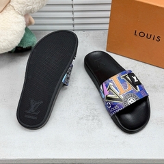 Dép Louis Vuitton quai ngang LV,đế đúc cao su non,chống trơn trượt,quai nhiều mầu,đủ size mẫu mới nhất hottrend 2025