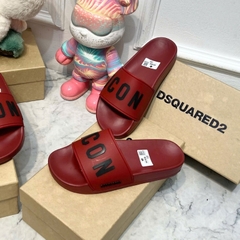 Dép lê icon ĐỎ CHŨ ĐEN quai ngang dép ICON vẩy sơn, ICON Forever 2025 đủ size 38-44
