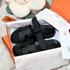 Dép HM Chypre Sandal Full NAVY ĐẾ ĐEN 2025