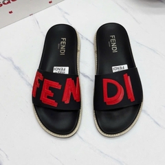 Dép nam thời trang phong cách Fendi - Quai ngang nổi bật chữ đỏ vàng đủ màu cá tính