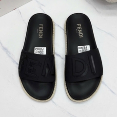 Dép nam thời trang phong cách Fendi - Quai ngang nổi bật chữ đỏ vàng đủ màu cá tính