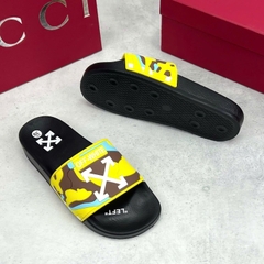 Dép lê quai ngang nam nữ cao cấp OFF WHITE màu vàng độc la, cực cháy phố, bền, HOTTEND năm 2025