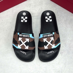 Dép Nam Nữ Quai Ngang OFF WHITE Thương trang Unisex Siêu nét - Phong cách BOY PHỐ