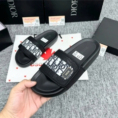 Dép Đì ôr nam nữ, quai vải lót da đế PU chống trượt -Thiết kế Quai khoá nhám đẳng cấp sành điệu 2025