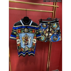 Bộ Áo phông nam nữ boy phố ĐG chất cotton mềm min tag logo ngực kim loại chống han