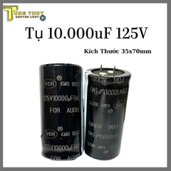 Tụ Lọc Nguồn Amly 10000uF 125V –  Kích Thước 35x70mm Hàng Loại Tốt