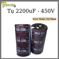 Tụ Lọc Nguồn Amly 2200uF 450V –  Kích Thước 35x70mm Hàng Loại Tốt