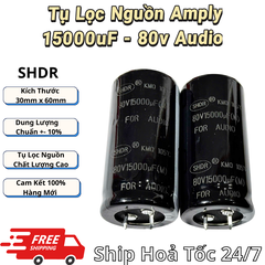 Tụ Lọc Nguồn Amly 15000uF 80v Audio - Kích Thước 30x60mm Hàng Mới Chất Lượng Cao