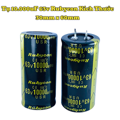 Tụ hoá ,Tụ lọc nguồn amly 10000uF 63v Kích Thước 30mm x 60mm Loại Tốt