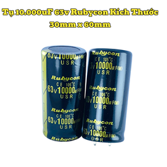 Tụ hoá ,Tụ lọc nguồn amly 10000uF 63v Kích Thước 30mm x 60mm Loại Tốt