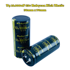 Tụ lọc nguồn Amply 10000uF 63v Kích Thước 30mm x 70mm Loại Tốt