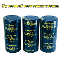 Tụ Amly 10000uF 100v Lọc Nguồn Chất Lượng Cao - Kích Thước 35x70mm