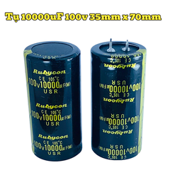 Tụ Amly 10000uF 100v Lọc Nguồn Chất Lượng Cao - Kích Thước 35x70mm