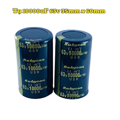 Tụ Hoá,Tụ Lọc Nguồn Amly 10000uF 63v Kích Thước 35mm x 60mm Loại Tốt