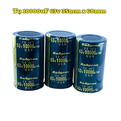 Tụ Hoá,Tụ Lọc Nguồn Amly 10000uF 63v Kích Thước 35mm x 60mm Loại Tốt
