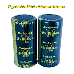 Tụ Hoá,Tụ Lọc Nguồn Amly 10000uF 63v Kích Thước 35mm x 70mm Loại Tốt