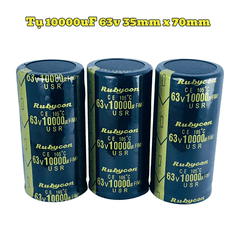 Tụ Hoá,Tụ Lọc Nguồn Amly 10000uF 63v Kích Thước 35mm x 70mm Loại Tốt