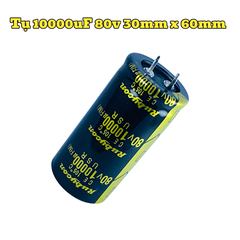 Tụ Hoá, Tụ Lọc Nguồn Amly 10000uF 80v Kích Thước 30mm x 60mm Loại Tốt