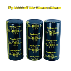 Tụ Hoá, Tụ Lọc Nguồn Amly 10000uF 80v Kích Thước 30mm x 70mm Loại Tốt