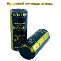 Tụ Hoá, Tụ Lọc Nguồn Amly 10000uF 80v Kích Thước 30mm x 70mm Loại Tốt