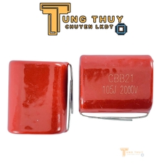 10 Con Tụ Đỏ , Tụ Kẹo CBB22 105J 400V, 630V và 2000V  ( 1 uF ) Hàng Chất Lượng Không Phân Cực